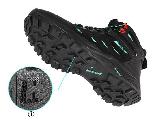 Microfiber Sandwich Mesh TPU Hiking Shoes
